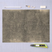 Elegante Beige Brown handgeschreven brief Tissuepapier (Craft)