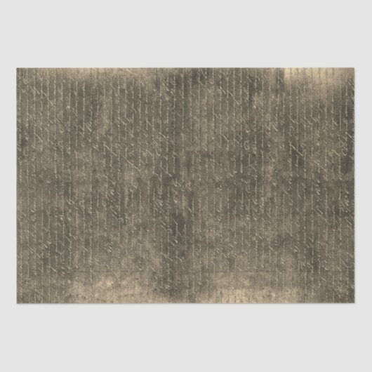 Elegante Beige Brown handgeschreven brief Tissuepapier (Voorkant)