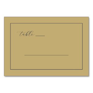 Elegante Beige Calligrafie Lijnen Kaart