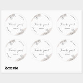 Elegante Beige Custom Text Tank U Ronde Sticker (Vel)