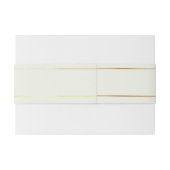 Elegante beige en gouden bruiloft uitnodigingen wikkel (Achterkant Voorbeeld)