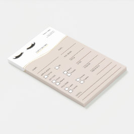 Elegante beige en gouden Lash Client Post-it® Note