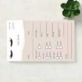 Elegante beige en gouden Lash Client Post-it® Note (Kantoor)