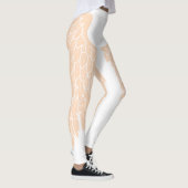 Elegante Beige Engel Wings Leggings (Rechts)