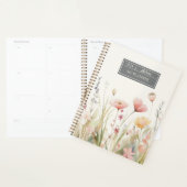 Elegante Beige Flora Waterverf Wildflower Planner (Display)