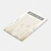 Elegante Beige Flora Waterverf Wildflower Post-it® Notes (Schuin)