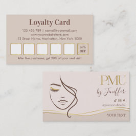 Elegante Beige & Goud PMU Loyalty