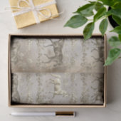 Elegante Beige Horse Floral Toile Kraft Tissuepapier (Geschenk)