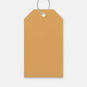 Elegante Beige Ineengestrengelde Ringen Cadeaulabel (Achterkant)