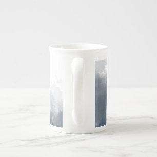 Elegante beige marmeren koffiemok Minimalistisch Porselein Kop