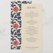 Elegante Beige Menutemplate Menu (Voorkant / Achterkant)