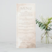 Elegante Beige Menutemplate Menu (Staand voorkant)