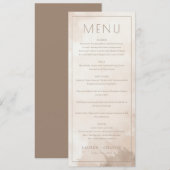 Elegante Beige Menutemplate Menu (Voorkant / Achterkant)