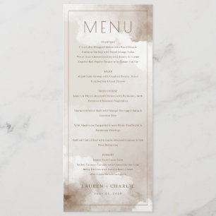 Elegante Beige Menutemplate Menu