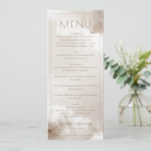 Elegante Beige Menutemplate Menu (Staand voorkant)