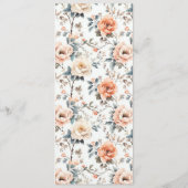 Elegante Beige Minimalistische Menu (Achterkant)