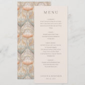 Elegante Beige Minimalistische Menu (Voorkant / Achterkant)