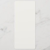 Elegante Beige Minimalistische Menu (Achterkant)