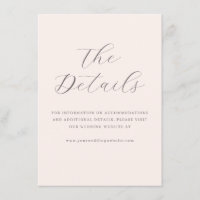 Elegante Beige Minimalistische Trouwwebsitekaart