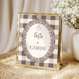 Elegante Beige Neutrale Cadeaus en Kaarten voor Ba Poster
