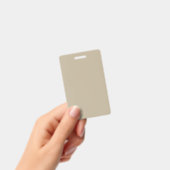 Elegante Beige Professionele Evenementen Badge (Handheld)