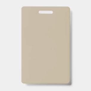 Elegante Beige Professionele Evenementen Badge