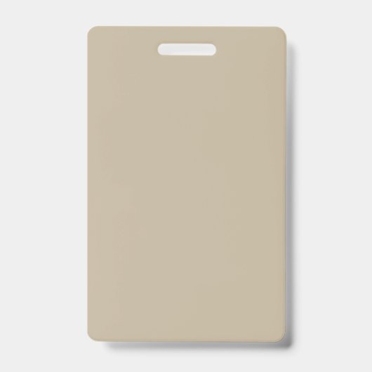 Elegante Beige Professionele Evenementen Badge (Voorzijde)