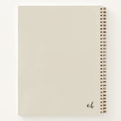 Elegante Beige Reflections Journal Notitieboek (Achterkant)