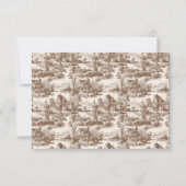 Elegante Beige RSVP kaart (Achterkant)