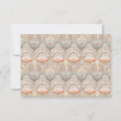 Elegante Beige RSVP-kaart RSVP Kaartje (Achterkant)