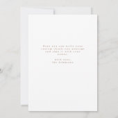 Elegante Beige Script Foto-overlay Bruiloft Bedankkaart (Achterkant)