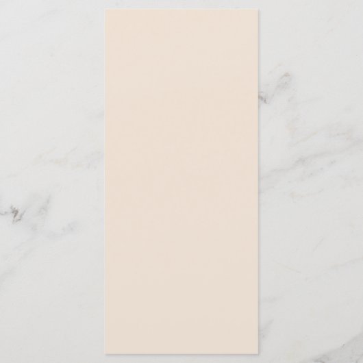 Elegante Beige Script Trouw Menu (Achterkant)