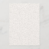 Elegante Beige Stippelrand Informatiekaartje (Achterkant)