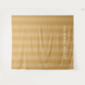 Elegante Beige Strepen Wandkleed (Voorkant (horizontaal))