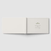 Elegante Beige Tropische Palm Tree Wedding Gastenboek (Volledig)