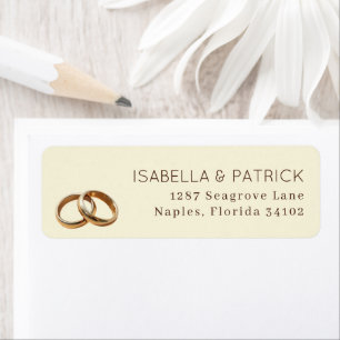 Elegante Beige Trouwringen Etiket