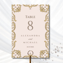 Elegante Beige Victoriaans Pearl Vintage bruiloft