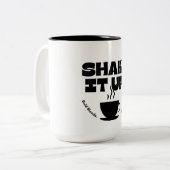 Elegante beker tweekleurige koffiemok (Voorkant links)