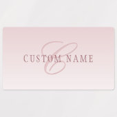 Elegante belettering en monogram | Roos Ombre Labels (Design 1)