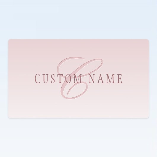 Elegante belettering en monogram | Roos Ombre Labels