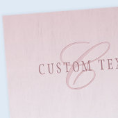 Elegante belettering en monogram | Roos Ombre Tissuepapier