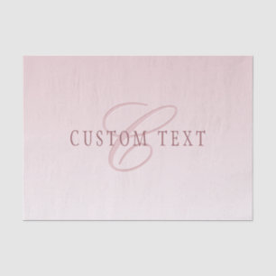 Elegante belettering en monogram   Roos Ombre Tissuepapier