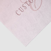 Elegante belettering en monogram | Roos Ombre Tissuepapier (Detail)