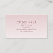 Elegante belettering en monogram | Roos Ombre Visitekaartje (Achterkant)