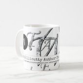Elegante belettering voor zakelijk gebruik koffiemok (Voorkant links)