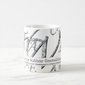 Elegante belettering voor zakelijk gebruik koffiemok (Center)