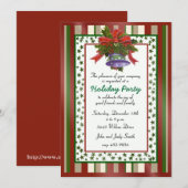 Elegante Bell kerstfeest uitnodiging (Voorkant / Achterkant)