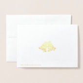 Elegante belletjes Fractal Art Vrolijk kerstfeest Folie Kaarten (Met envelop)