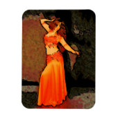 Elegante Bellydancer Magnet Magneet (Verticaal)