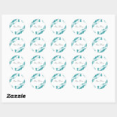 Elegante benzine bruiloft stickers (Vel)